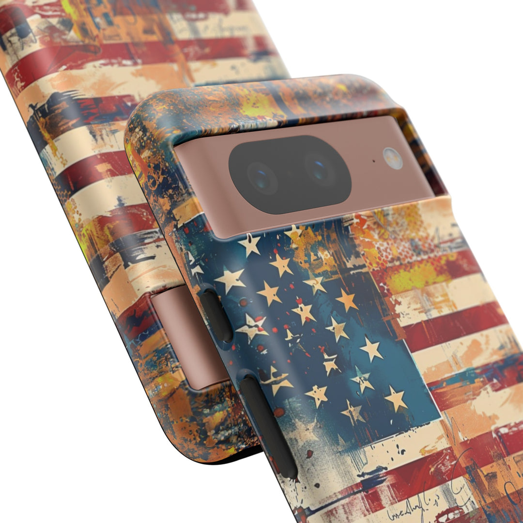 Impact Resistant, American Flag, Cute Phone Cases for Samsung S24, S23, S22, S21, IPhone 15 pro Iphone 14 pro Iphone 13 IPhone 12 Iphone 11 - Studio40ParkLane