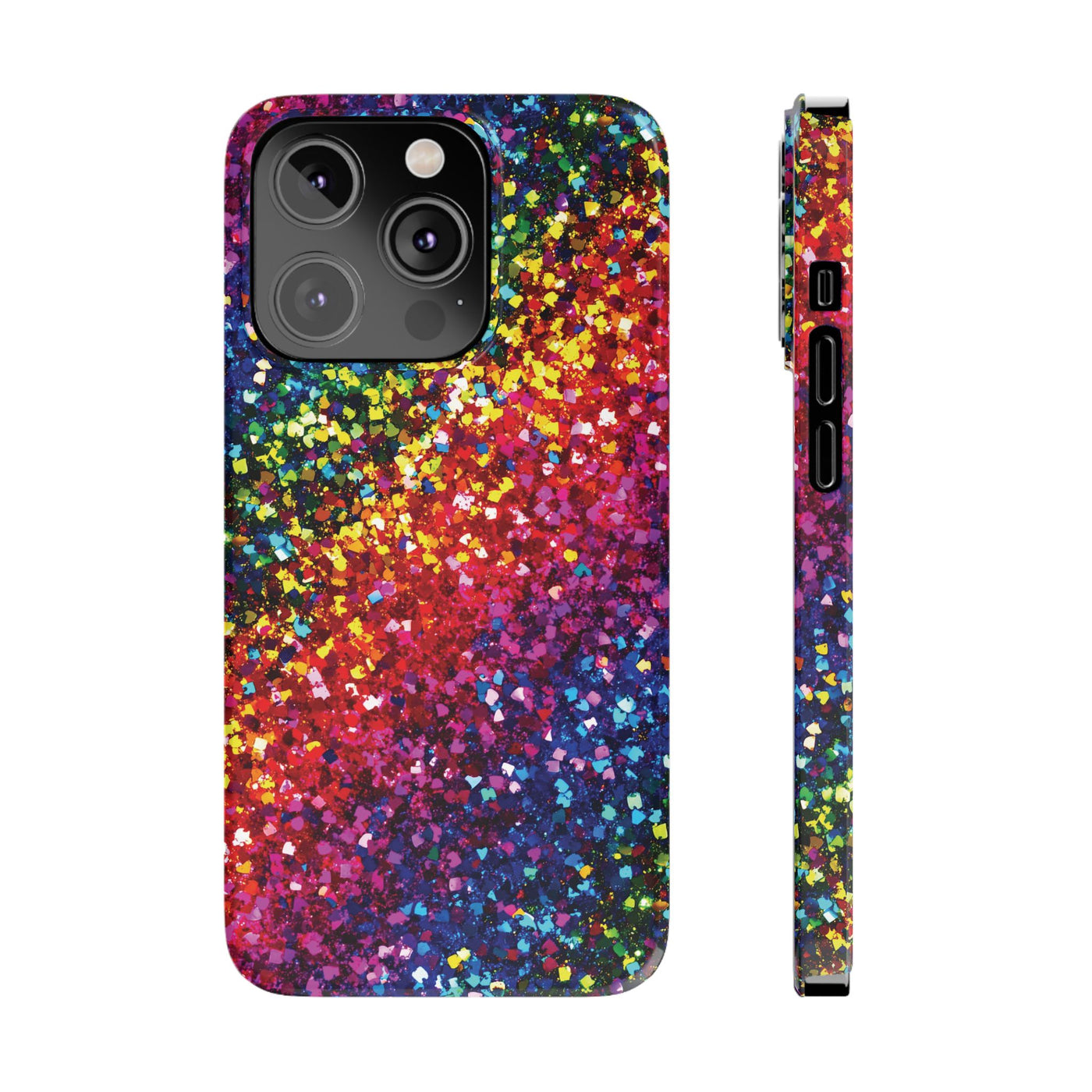 Slim Non-Glitter Muted Color Faux Play on Glitter Effect Gift for Her Cute Phone Cases for Iphone 16 Pro Max | iPhone 15 Case | iPhone 15 Pro Max Case, Iphone 14, Iphone 14 Pro Max, Iphone 13 12 11 8 7