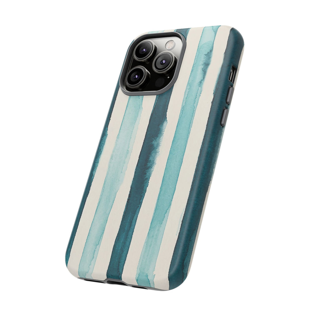 Tough Cute Green Stripes Phone Case, for IPhone 17 Pro Max | Iphone 17 Air, Iphone 16, IPhone 15, 14 13 12, Samsung Galaxy S26, S25, S24, S23
