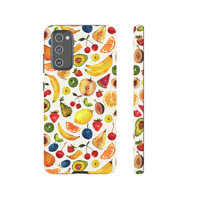 Impact Resistant, Mixed Fruits, Cute Phone Cases for Samsung S24, S23, S22, S21, IPhone 15 pro Iphone 14 pro Iphone 13 IPhone 12 Iphone 11