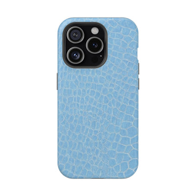 Non Leather Blue Color Pattern Magsafe Cute Phone Case for Iphone Gift for Her, | iPhone 15 Case | iPhone 15 Pro Max Case, Iphone 14, Iphone 14 Pro Max, Iphone 13, Iphone 16