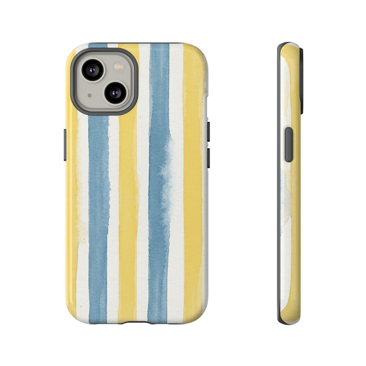 Tough Cute Yellow Stripes Phone Case, for IPhone 17 Pro Max | Iphone 17 Air, Iphone 16, IPhone 15, 14 13 12, Samsung Galaxy S26, S25, S24, S23 - Studio40ParkLane