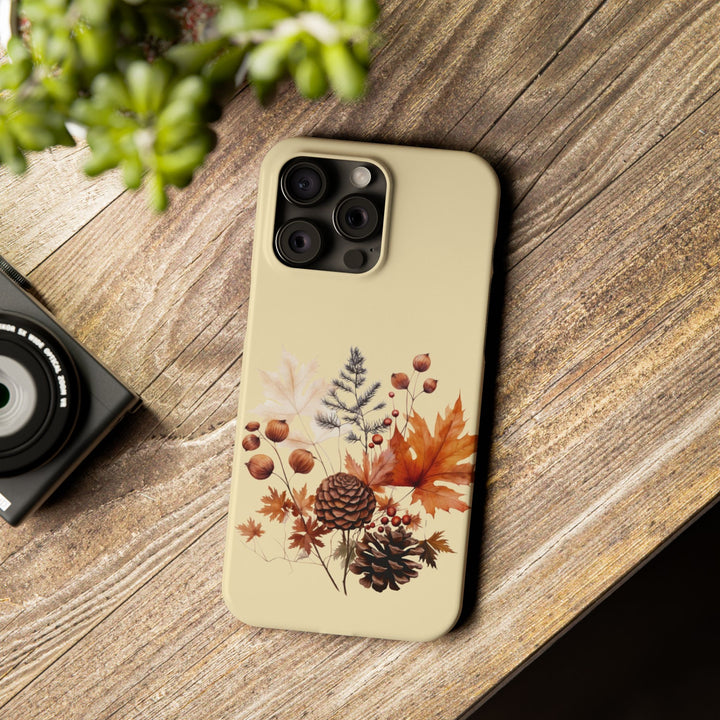 Slim Fall Leaves Foliage Cute Phone Cases for Iphone 16 | iPhone 15 Case | iPhone 15 Pro Max Case, Iphone 14, Iphone 14 Pro Max, Iphone 13, Slim Mom Dad Gift - Studio40ParkLane