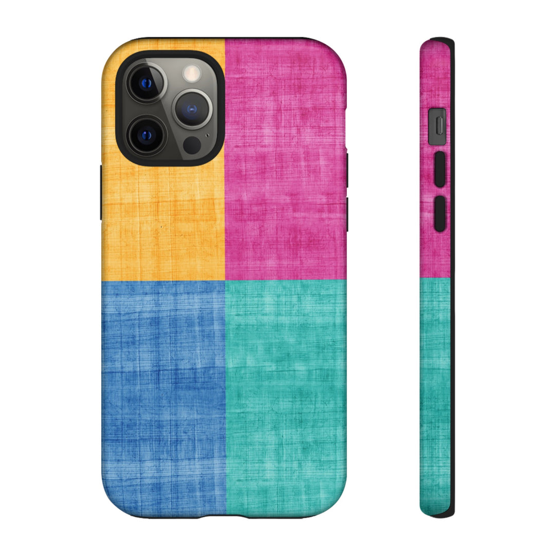 Impact Resistant, Colored Shapes, Cute Phone Cases for Samsung S24, S23, S22, S21, IPhone 15 pro Iphone 14 pro Iphone 13 IPhone 12 Iphone 11 - Studio40ParkLane