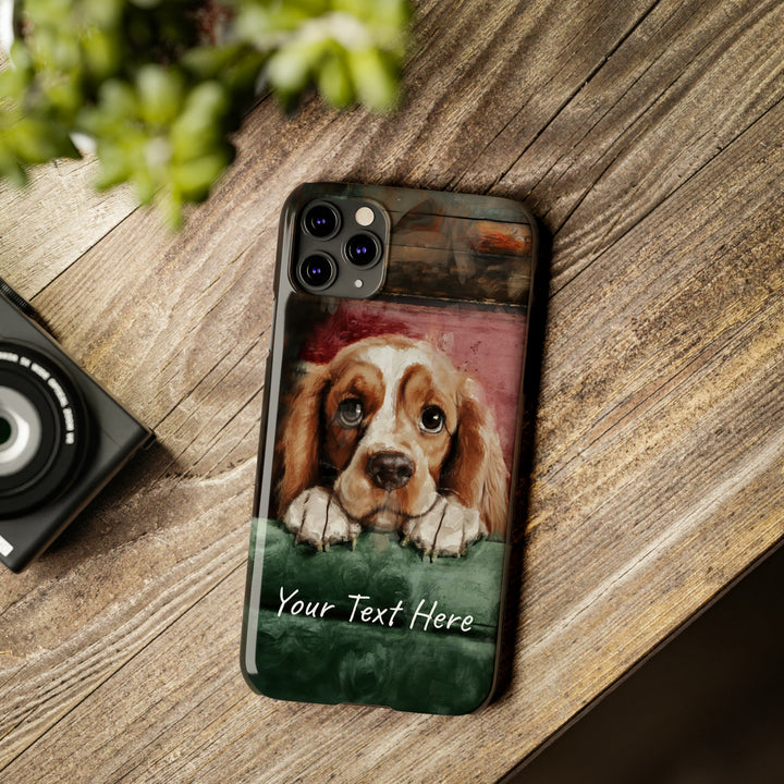 Slim Personalized Cute iPhone Cases - | iPhone 15 Case | iPhone 15 Pro Max Case, Iphone 14 Case, Iphone 14 Pro Max, Iphone 13, Cocker Spaniel Dog - Studio40ParkLane