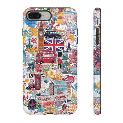 London England Coquette Collage Tough Premium Phone Case - For iPhone 17 Pro Max iPhone 16 Pro iPhone 15 Iphone 14 Plus 13 Pro 12 11 10 XR - Studio40ParkLane