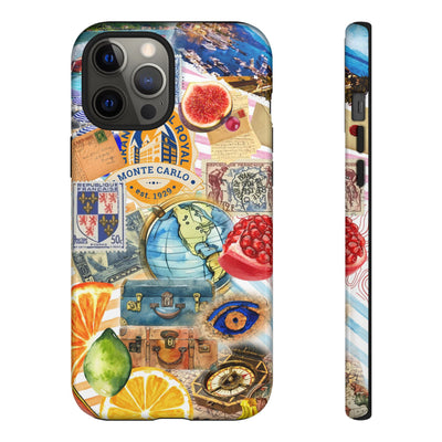 Cute European Summer Collage Phone Case, for IPhone 16 Case | Iphone 15, Iphone 14, IPhone 13 Case, 11 8 7, Samsung Galaxy S24, S23, S22, S21 Extra Protective