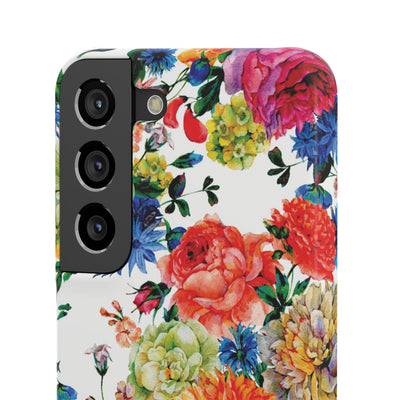 Snap Spring Flowers Cute Phone Cases for Samsung S24, S23, S22, S21, S20, Plus and Ultra, Iphone 16 Pro Max, Iphone 15, 14, 13, 12, 11, 10 - Studio40ParkLane