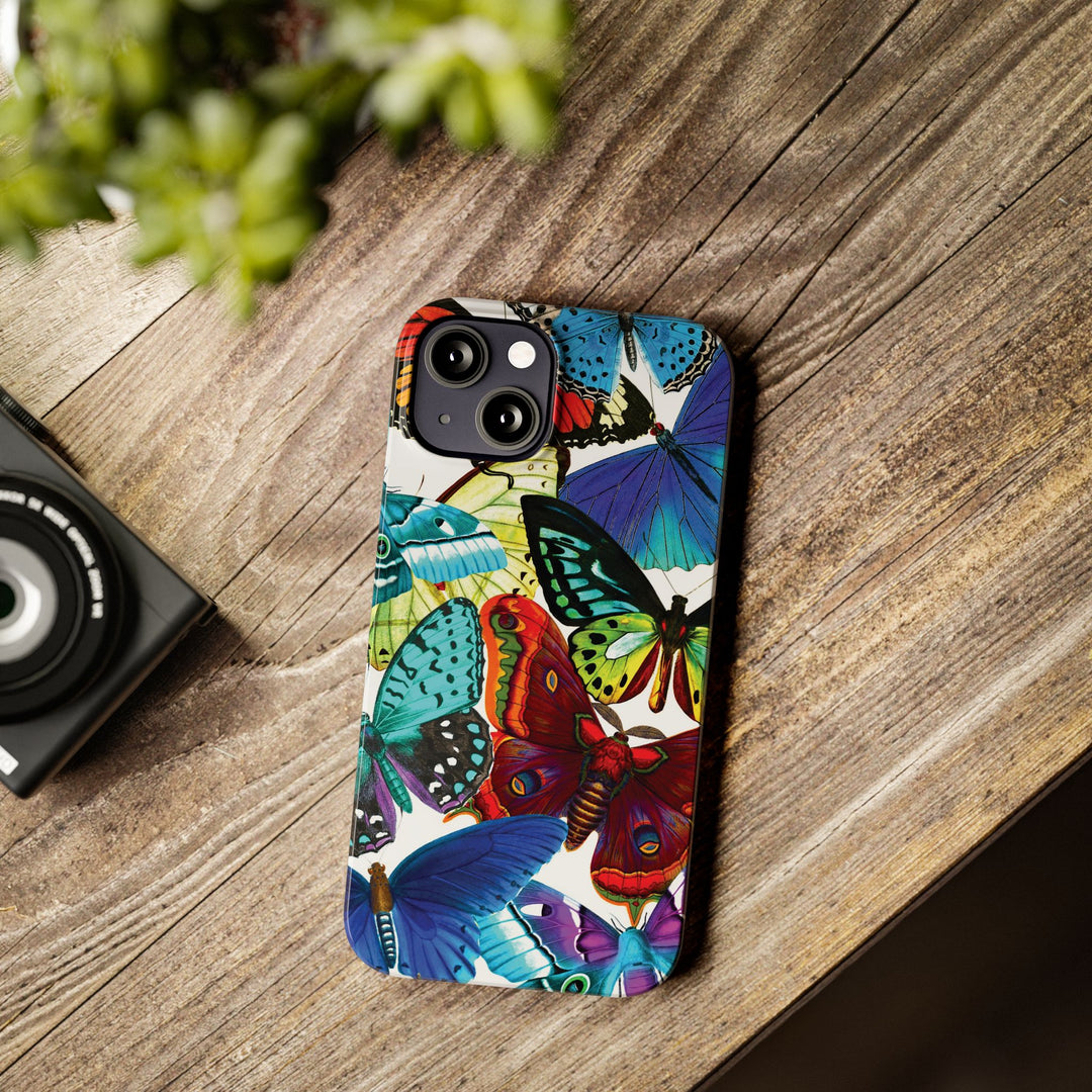 Slim Bright Butterflies Gift for Her Cute Phone Cases for Iphone 16 Pro Max | iPhone 15 Case | iPhone 15 Pro Max Case, Iphone 14, Iphone 14 Pro Max, Iphone 13 12 11 8 7 - Studio40ParkLane