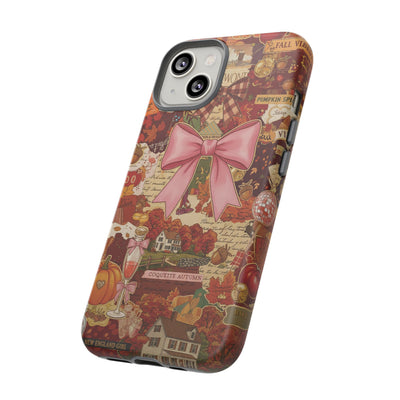 New England Fall Coquette Collage Tough Premium Phone Case - For iPhone 16 Pro Max iPhone 15 Pro iPhone Iphone 14 Plus 13 Pro 12 11 10 XR XS