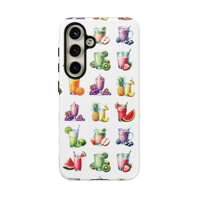 Cute Samsung Case | Cool Iphone Case | Tropical Summer Fruit Cocktail, Samsung S24, S23, S22, S21, IPhone 15 Case | Iphone 14 Case, Iphone 13 Case