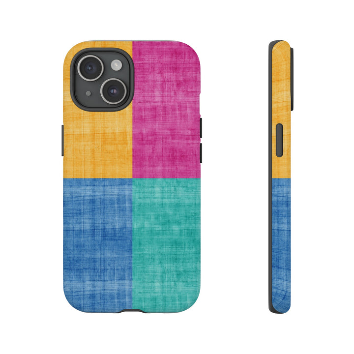 Impact Resistant, Colored Shapes, Cute Phone Cases for Samsung S24, S23, S22, S21, IPhone 15 pro Iphone 14 pro Iphone 13 IPhone 12 Iphone 11 - Studio40ParkLane