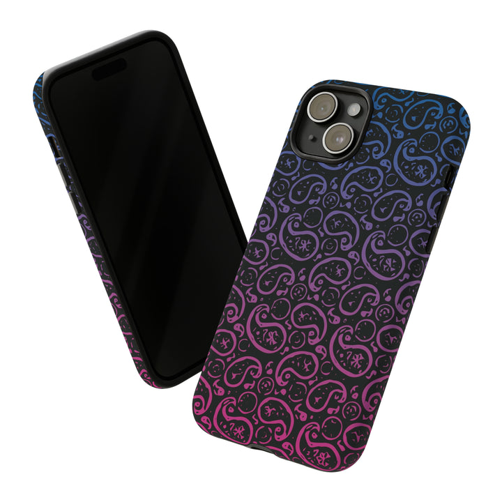 Cute IPhone Case | iPhone 15 Case | iPhone 15 Pro Max Case, Iphone 14 Case, Iphone 14 Pro Max Case IPhone Case for Art Lovers, Paisley Blue Pink - Studio40ParkLane