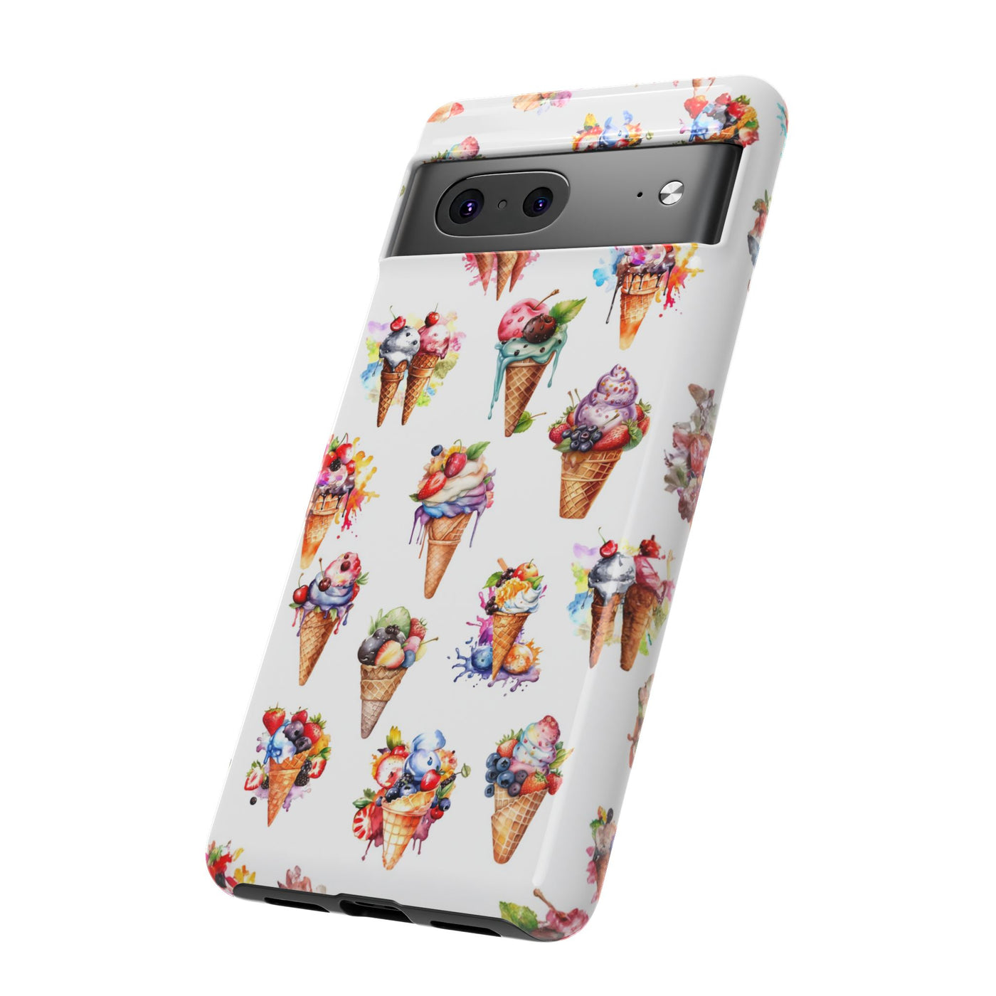 Impact Resistant, Summer Icecream, Cute Phone Cases for Samsung S24, S23, S22, S21, IPhone 15 pro, Iphone 14 pro, Iphone 13 IPhone 12, Iphone 11