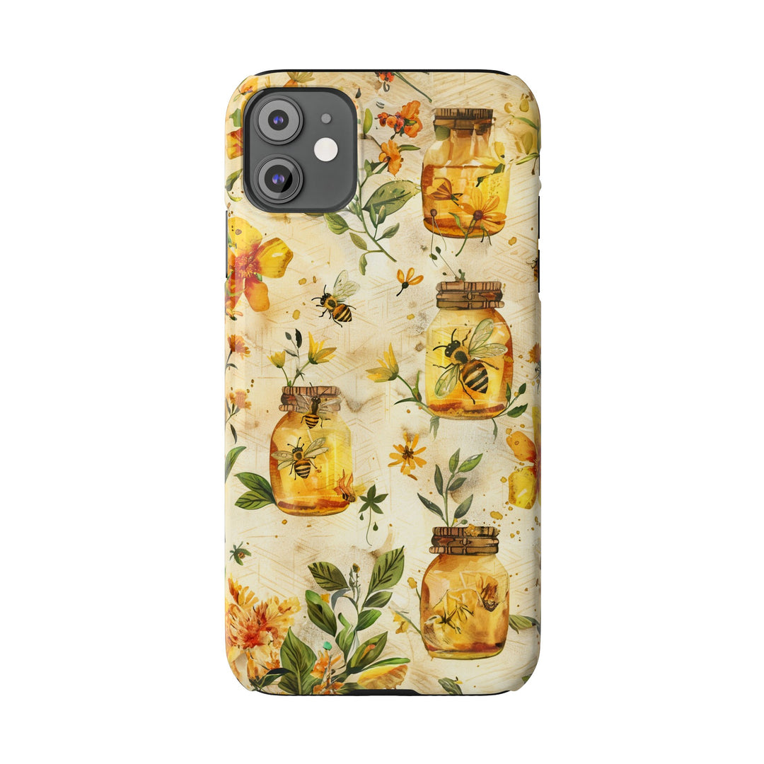Slim Cute Phone Cases for Iphone | iPhone 15 Case | iPhone 15 Pro Max Case, Iphone 14, Iphone 14 Pro Max, Iphone 13, Honey Bees Yellow - Studio40ParkLane