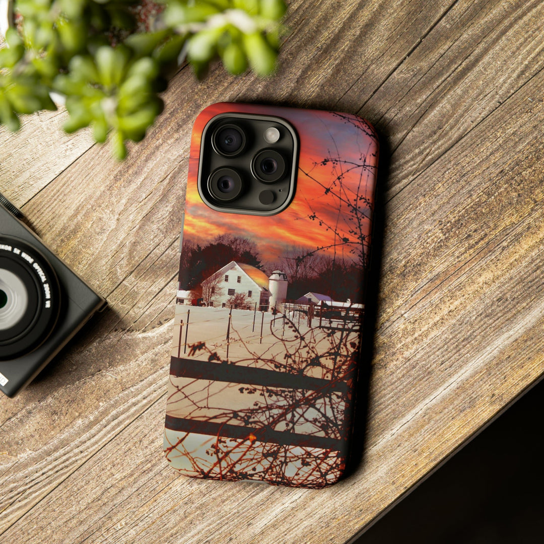 Cool Phone Case | Winter Sunset, For iPhone 15 Case | iPhone 15 Pro Case, Iphone 14 Case, Iphone 14 Pro Max Case, Protective Iphone Case - Studio40ParkLane