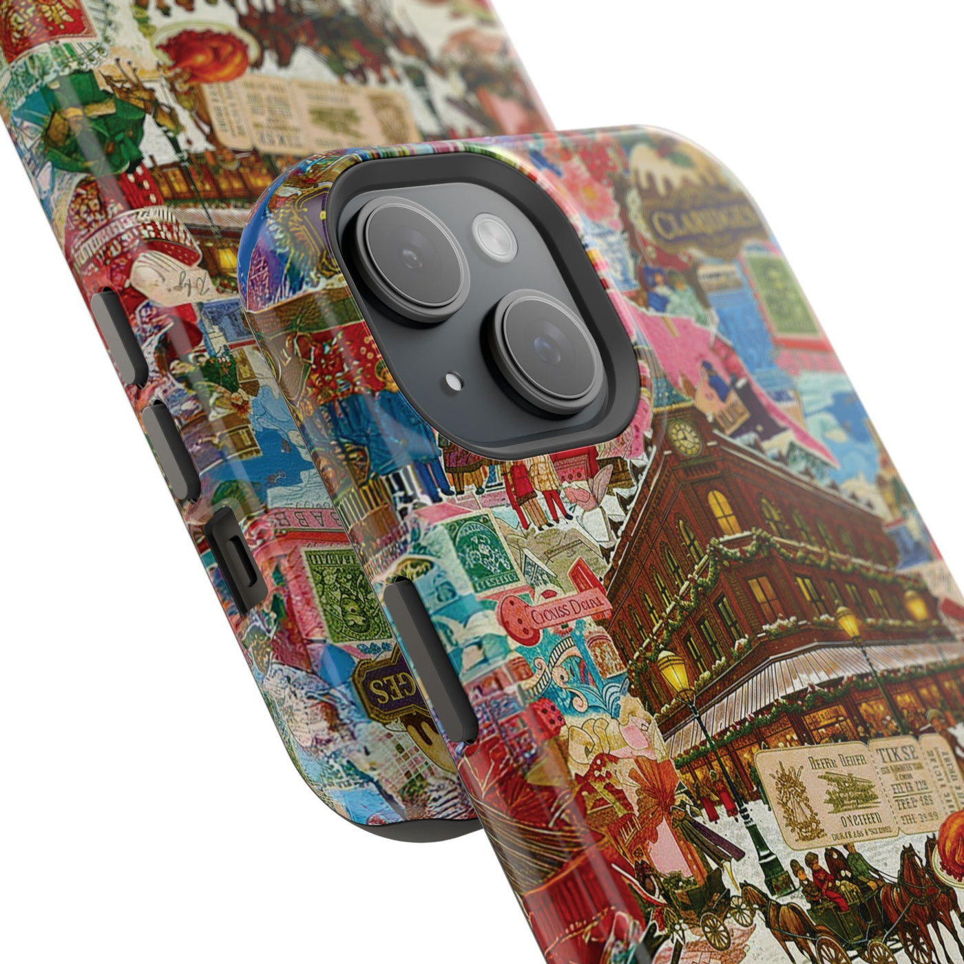 Aesthetic Tough Magsafe London Coquette Collage Phone Case - For iPhone 17 Pro Max iPhone 16 Pro iPhone 15 Iphone 14 Plus 13 Pro 12 11 10 - Studio40ParkLane