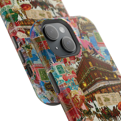 Aesthetic Tough Magsafe London Coquette Collage Phone Case - For iPhone 17 Pro Max iPhone 16 Pro iPhone 15 Iphone 14 Plus 13 Pro 12 11 10 - Studio40ParkLane