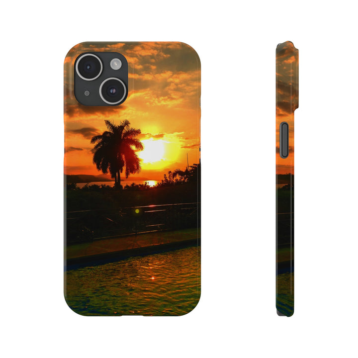Slim Cute Phone Cases for Iphone - | iPhone 15 Case | iPhone 15 Pro Max Case, Iphone 14 Case, Iphone 14 Pro Max, Iphone 13, Summer Jamaica Sunset - Studio40ParkLane