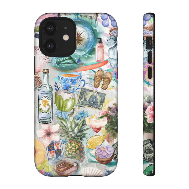 Impact Resistant, Travel Coquette Collage, Cute Phone Cases for Samsung S24, S23, S22, S21, IPhone 15 pro Iphone 14 pro Iphone 13 IPhone 12 Iphone 11 - Studio40ParkLane