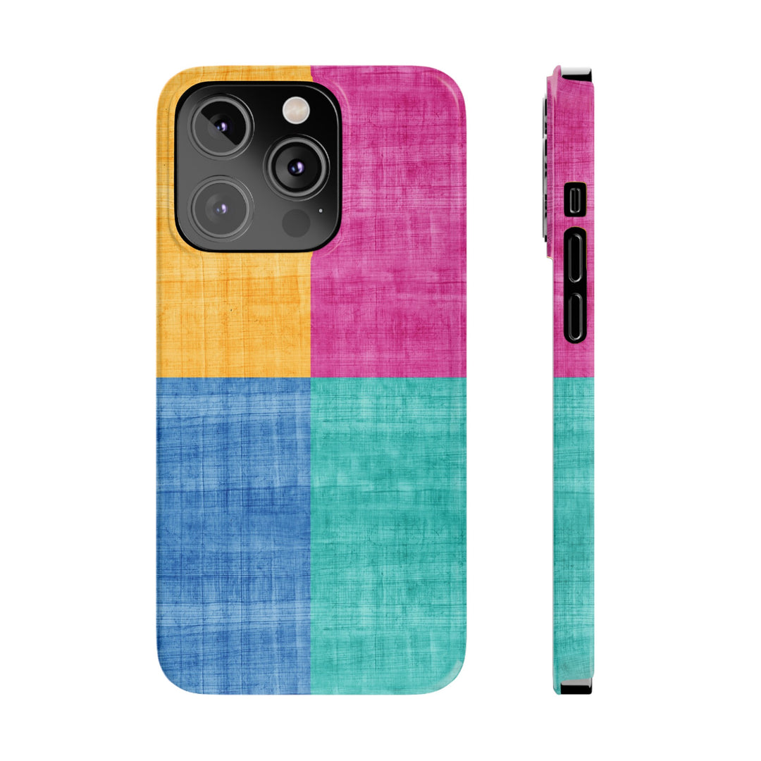 Slim Cute Phone Cases for Iphone | iPhone 15 Case | iPhone 15 Pro Max Case, Iphone 14, Iphone 14 Pro Max, Iphone 13, Abstract Color Blocks - Studio40ParkLane