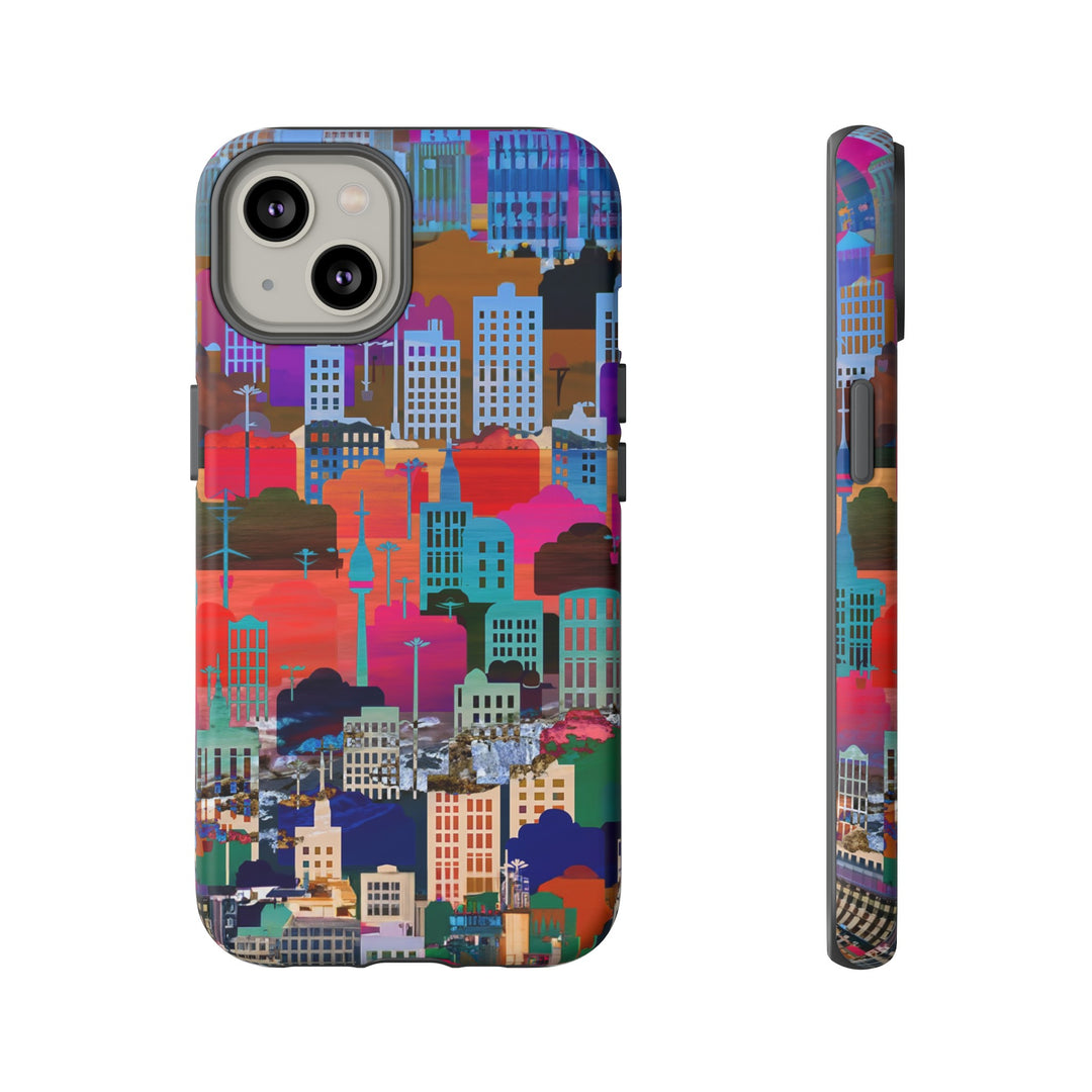 Cute Samsung Case | Cool Iphone Case | Summer City Skyline, Samsung S24, S23, S22, S21, IPhone 15 Case | Iphone 14 Case, Iphone 13 Case - Studio40ParkLane