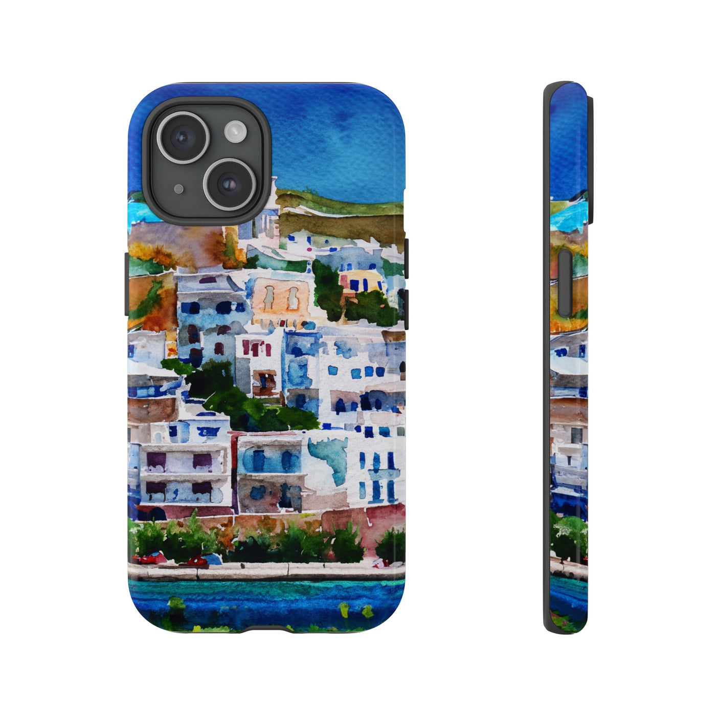 Impact Resistant, Greece House, Cute Phone Cases for Samsung S24, S23, S22, S21, IPhone 15 pro Iphone 14 pro Iphone 13 IPhone 12 Iphone 11