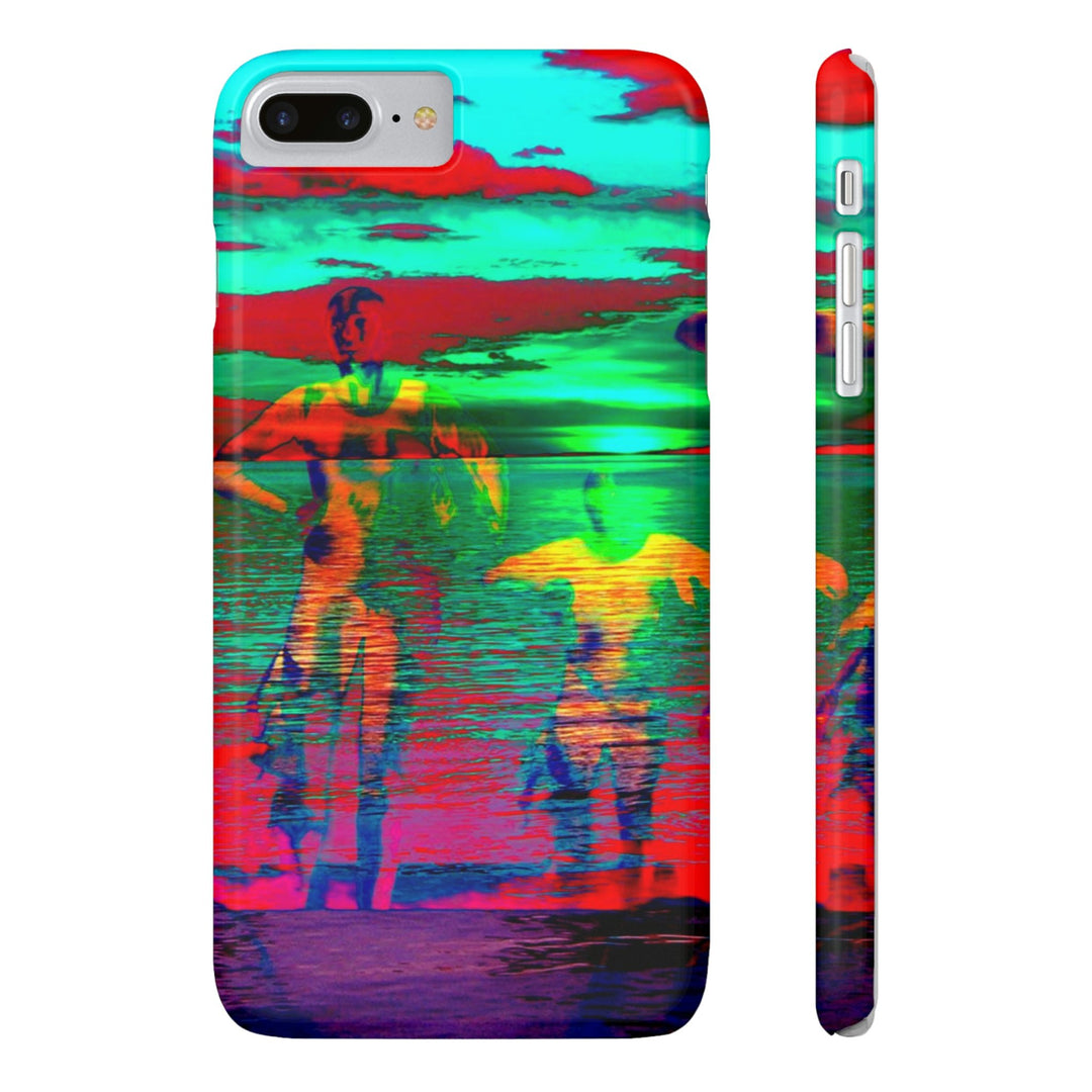 Slim Cute Phone Cases for Iphone - | iPhone 15 Case | iPhone 15 Pro Max Case, Iphone 14 Case, Iphone 14 Pro Max, Iphone 13, Sunset Mystery Dance - Studio40ParkLane