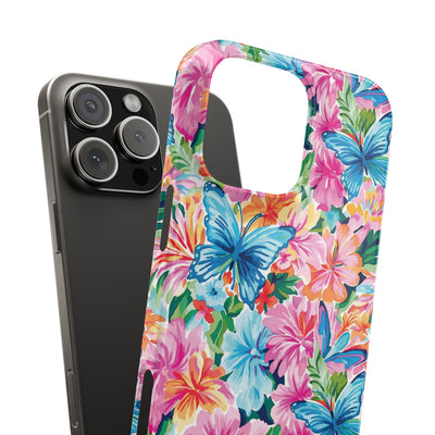 Slim Butterflies Flowers Gift for Her Cute Phone Cases for Iphone 16 Pro Max | iPhone 15 Case | iPhone 15 Pro Max Case, Iphone 14, 13, 12, 11, 10, 8, 7