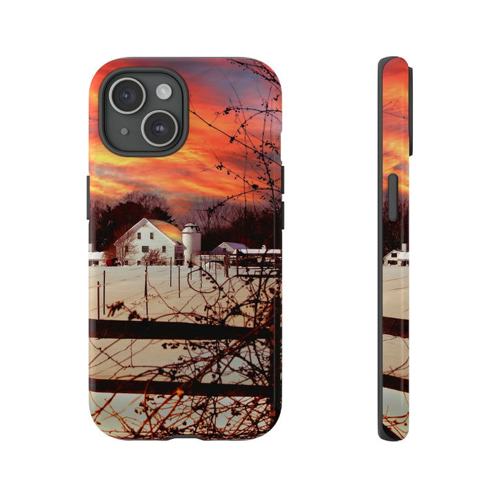 Cool Phone Case | Winter Sunset, For iPhone 15 Case | iPhone 15 Pro Case, Iphone 14 Case, Iphone 14 Pro Max Case, Protective Iphone Case - Studio40ParkLane