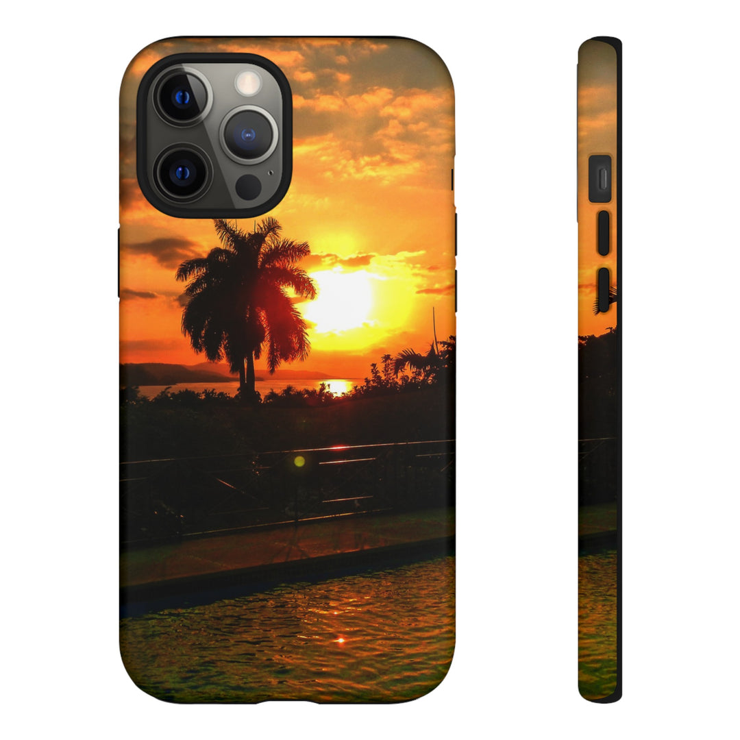 Cute Samsung Case | Cool Iphone Case | Summer Jamaica Pool Sunset, Samsung S24, S23, S22, S21, IPhone 15 Case | Iphone 14 Case, Iphone 13 Case - Studio40ParkLane