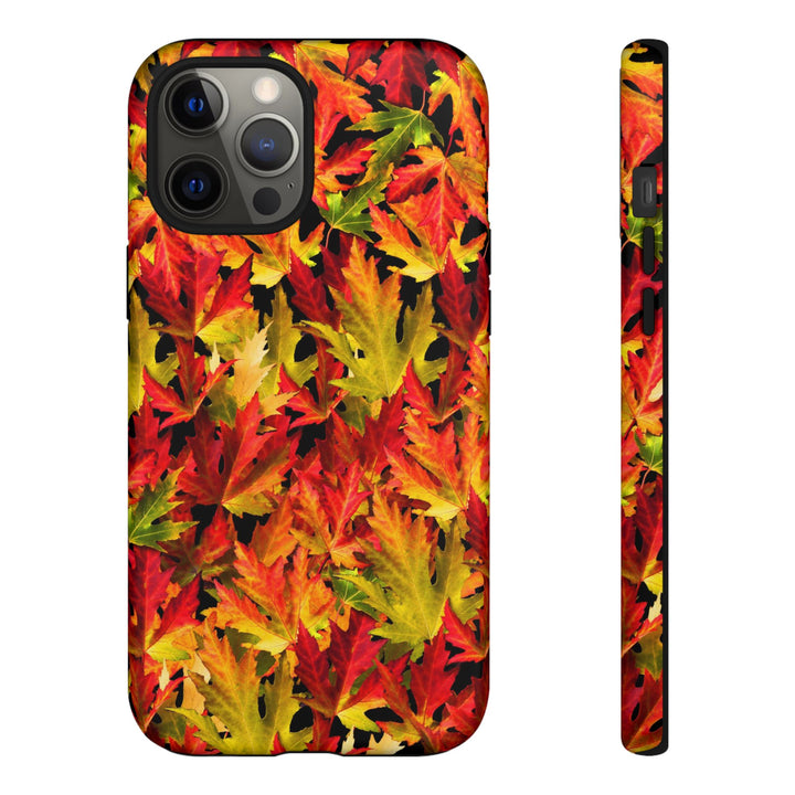 Fall Leaves Impact Resistant, Cute Phone Cases for Samsung S24, S23, S22, S21, IPhone 15 pro Iphone 14 pro Iphone 13 IPhone 12 Iphone 11 - Studio40ParkLane