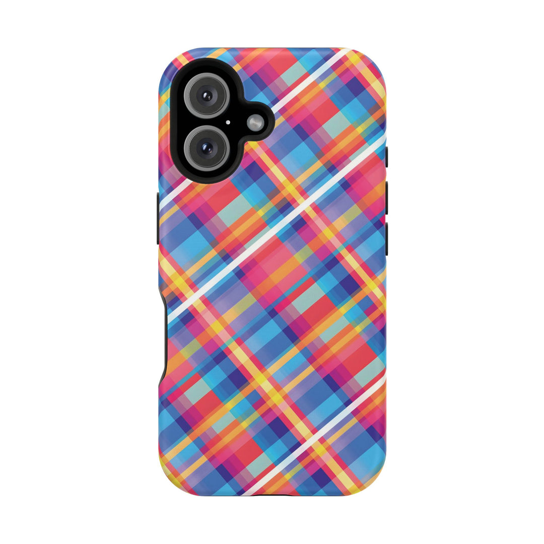 Checkered Plaid Magsafe Gift for Her Cute Phone Case for Iphone, | iPhone 16 | iPhone 15 Pro Max, Iphone 14 Pro Max, 13 12 11 10 9 8 7 - Studio40ParkLane