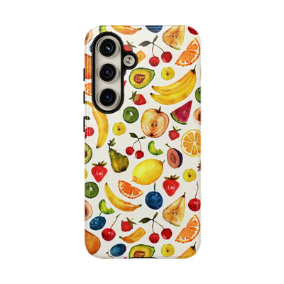 Impact Resistant, Mixed Fruits, Cute Phone Cases for Samsung S24, S23, S22, S21, IPhone 15 pro Iphone 14 pro Iphone 13 IPhone 12 Iphone 11