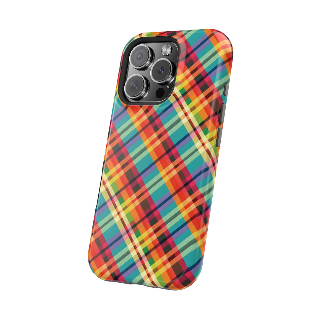 Checkered Plaid Magsafe Gift for Her Cute Phone Case for Iphone, | iPhone 16 | iPhone 15 Pro Max, Iphone 14 Pro Max, 13 12 11 10 9 8 7 - Studio40ParkLane
