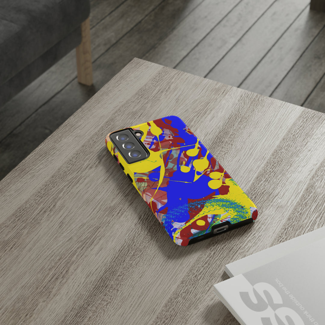 Samsung Galaxy Phone Case | Galaxy S23, S22, S21, S20 | Luxury Case Double Layered | Impact Resistant | Fashionable - Paint Spill 2 - Studio40ParkLane
