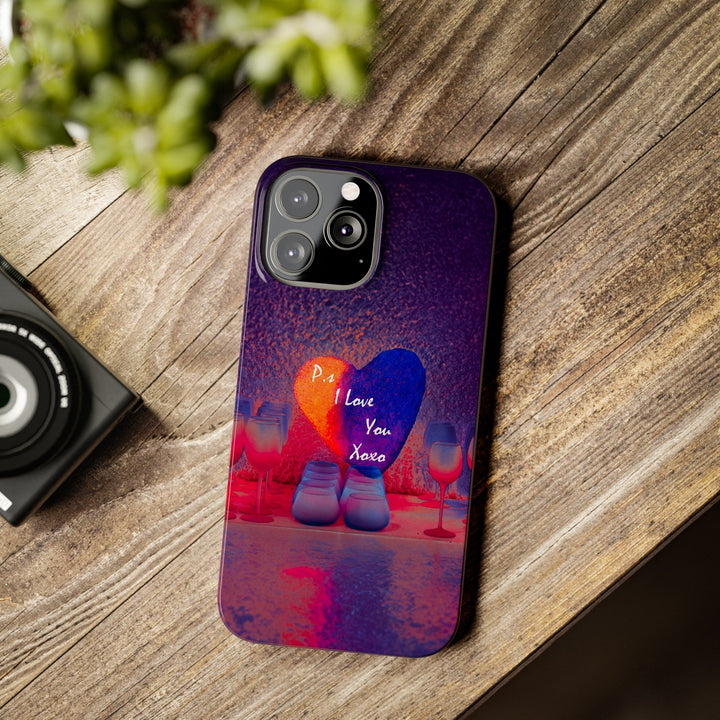 Slim Cute Phone Cases for Iphone - | iPhone 15 Case | iPhone 15 Pro Max Case, Iphone 14 Case, Iphone 14 Pro Max, Iphone 13, PS I Love You Heart - Studio40ParkLane