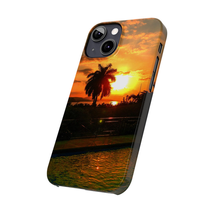 Slim Cute Phone Cases for Iphone - | iPhone 15 Case | iPhone 15 Pro Max Case, Iphone 14 Case, Iphone 14 Pro Max, Iphone 13, Summer Jamaica Sunset - Studio40ParkLane