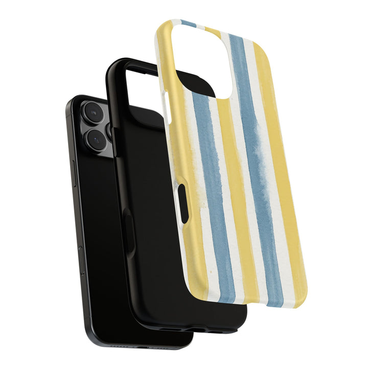 Tough Cute Yellow Stripes Phone Case, for IPhone 17 Pro Max | Iphone 17 Air, Iphone 16, IPhone 15, 14 13 12, Samsung Galaxy S26, S25, S24, S23 - Studio40ParkLane