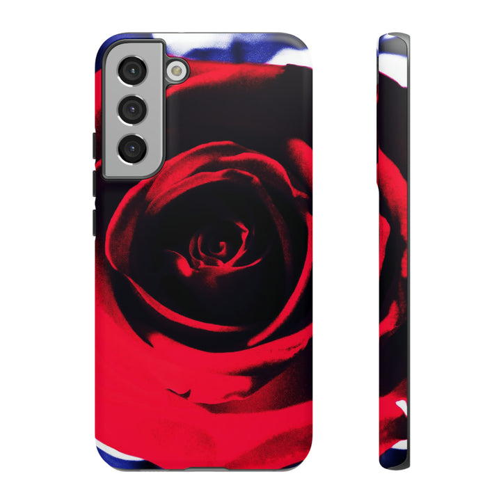 Cute Samsung Phone Case | Aesthetic Samsung Phone Case | Red Rose | Galaxy S23, S22, S21, S20 | Luxury Double Layer | Cool - Studio40ParkLane