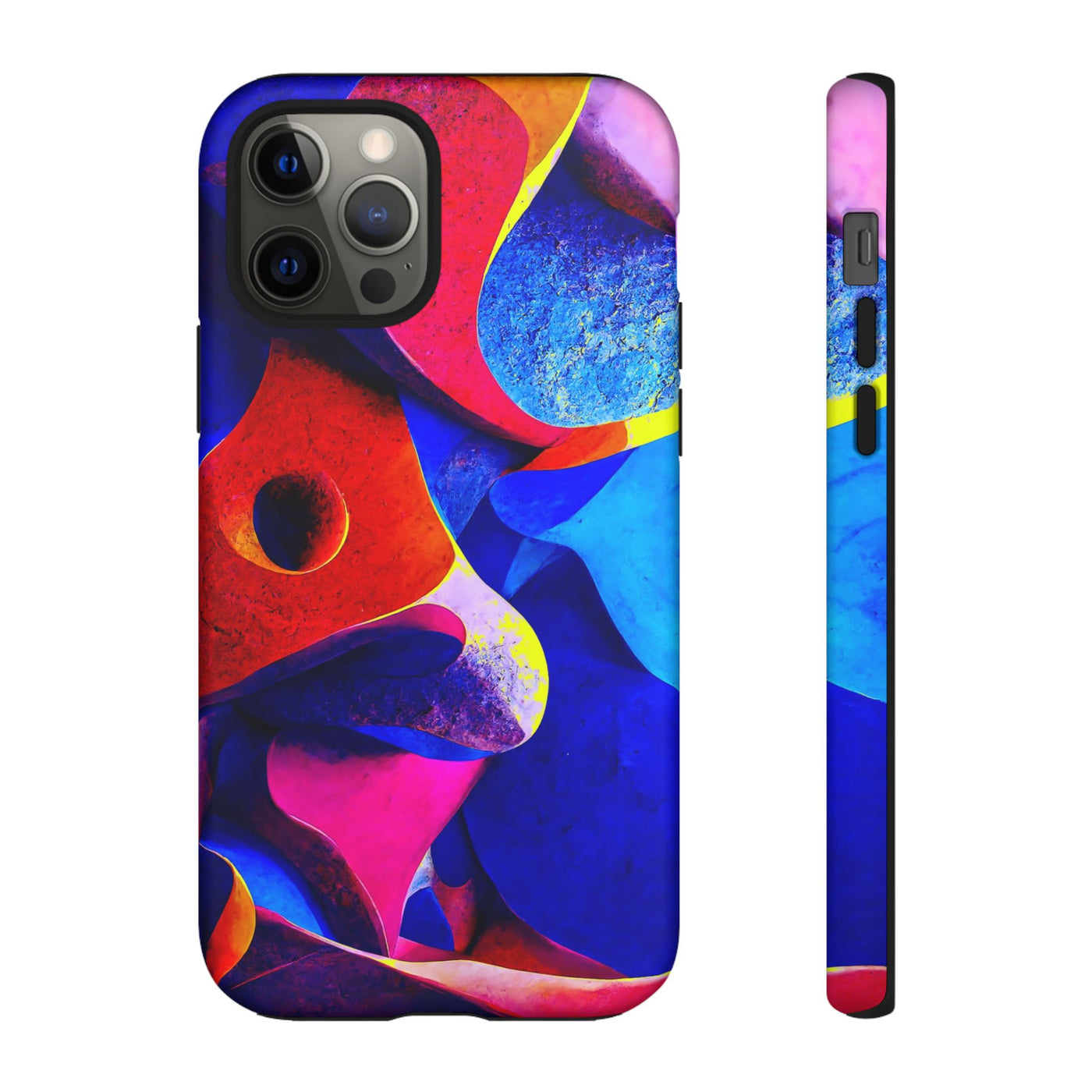 Impact Resistant, Abstract Shapes, Cute Phone Cases for Samsung S24, S23, S22, S21, IPhone 15 pro Iphone 14 pro Iphone 13 IPhone 12 Iphone 11