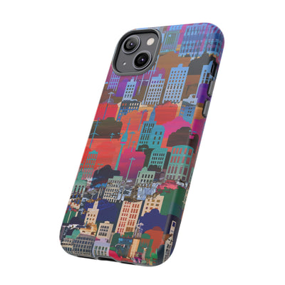 Cute Samsung Case | Cool Iphone Case | Summer City Skyline, Samsung S24, S23, S22, S21, IPhone 15 Case | Iphone 14 Case, Iphone 13 Case