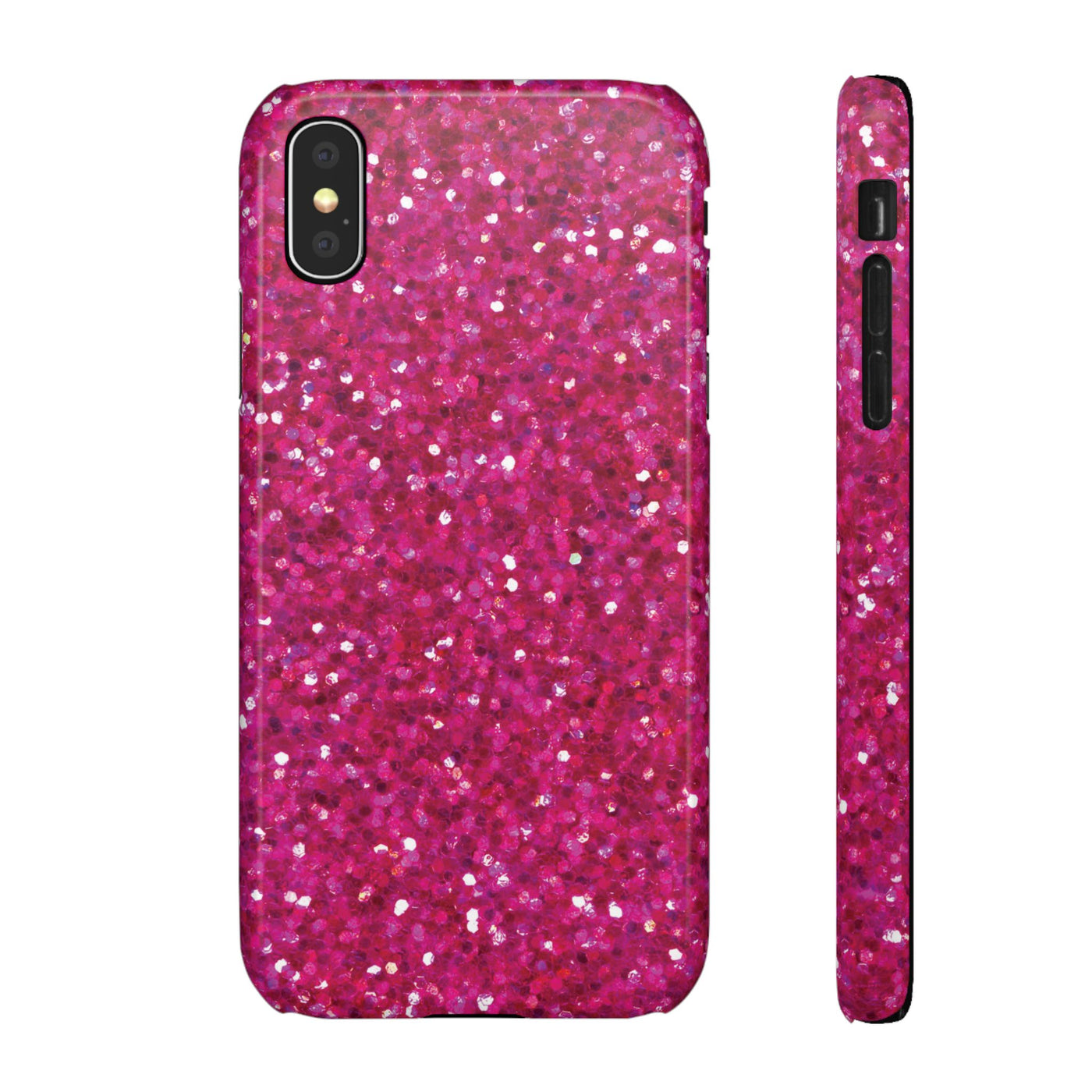 Snap Non-Glitter Muted Pink Play on "Faux" Glitter Effect Cute Phone Cases for Samsung and Iphone, 16, 15, 14, S24, S23, S22, S21, S20, Plus and Ultra