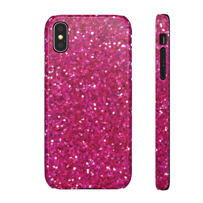 Snap Non-Glitter Muted Pink Play on "Faux" Glitter Effect Cute Phone Cases for Samsung and Iphone, 16, 15, 14, S24, S23, S22, S21, S20, Plus and Ultra