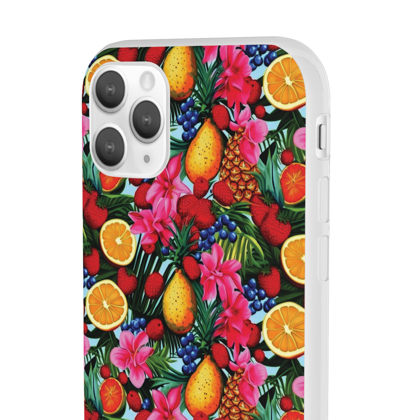 Cute Flexi Phone Cases, For Iphones and Samsung Galaxy Phones, Summer Mixed Fruit, Galaxy S23 Phone Case, Samsung S22 Case, Samsung S21, Iphone 15, Iphone 14, Iphone 13