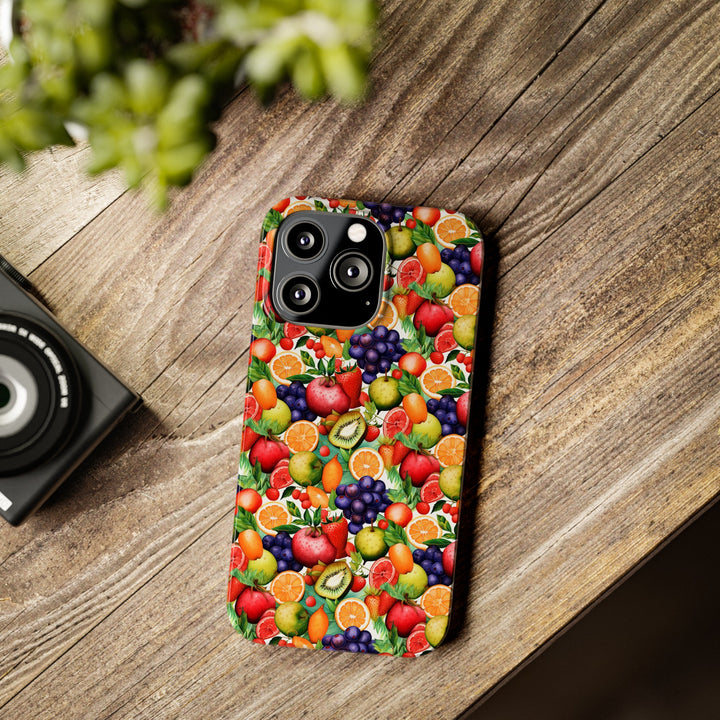 Slim Cute Phone Cases for Iphone | iPhone 15 Case | iPhone 15 Pro Max Case, Iphone 14, Iphone 14 Pro Max, Iphone 13, Summer Fruit Mix Selection - Studio40ParkLane