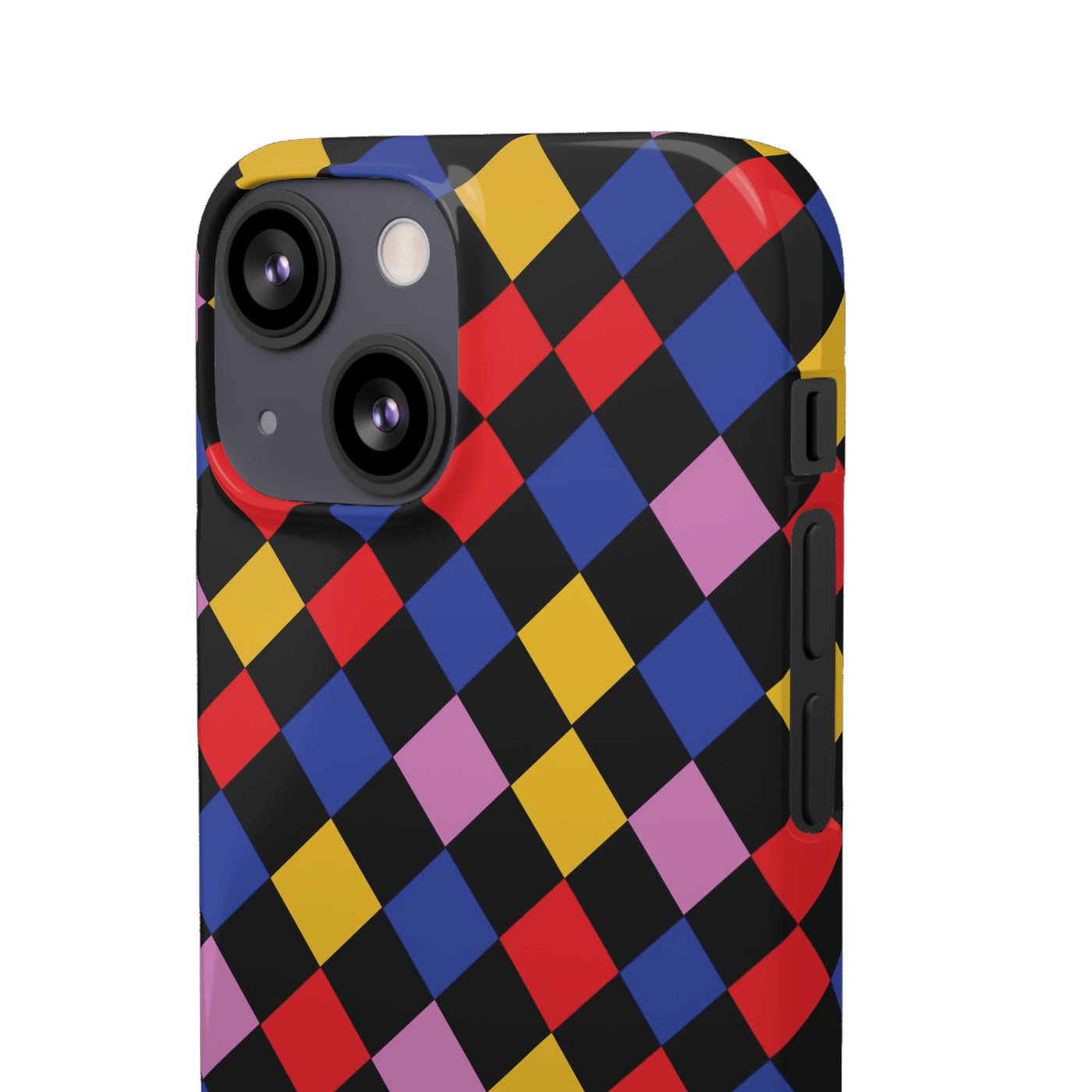 Colorful Checkerboard Cute Phone Case - Sleek Snap - for iPhone 16 15 14 13 12 11 Max Pro Plus Samsung Galaxy S24 S23 S22 S21 S20 Plus Ultra - Studio40ParkLane