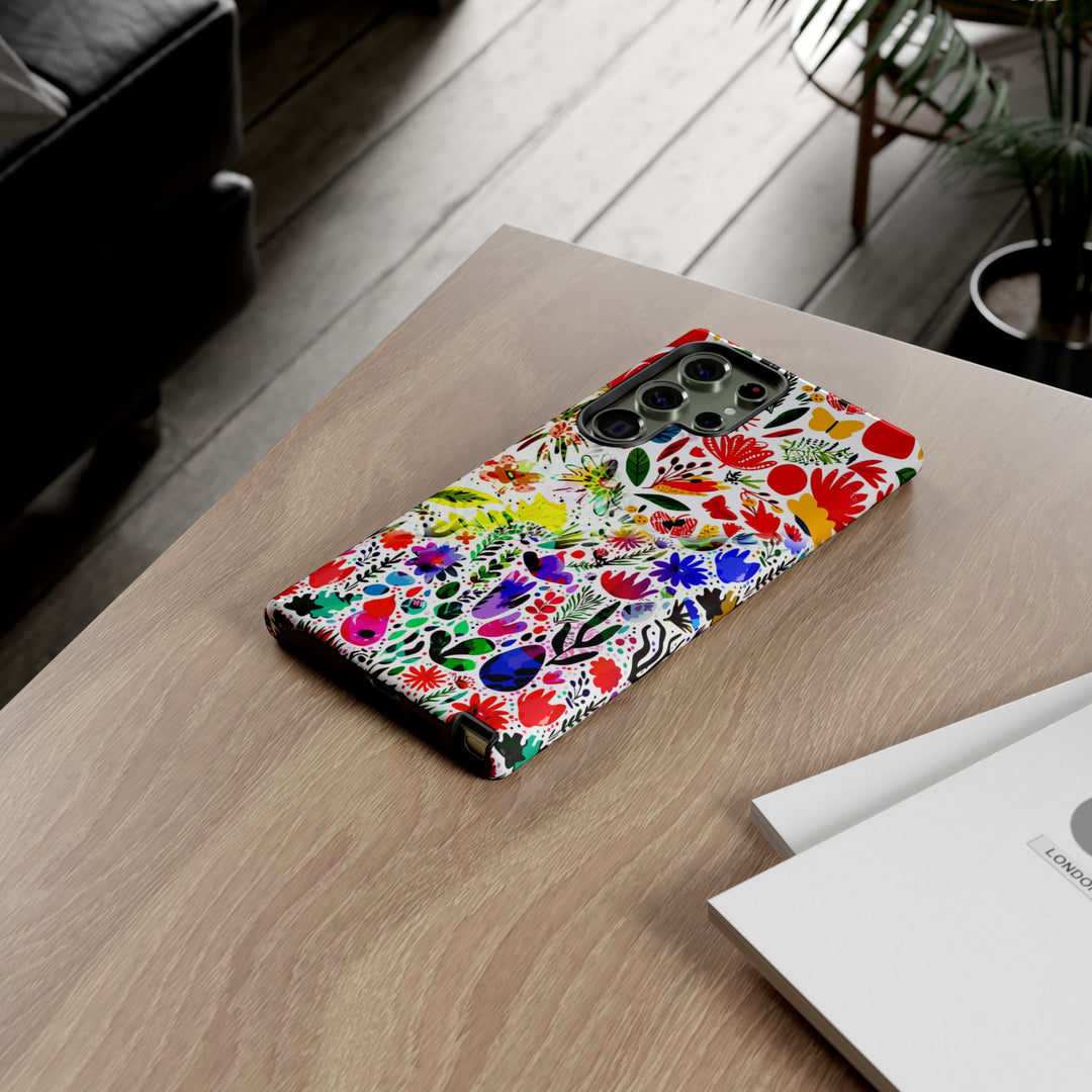 Impact Resistant, Colored Flowers, Cute Phone Cases for Samsung S24, S23, S22, S21, IPhone 15 pro Iphone 14 pro Iphone 13 IPhone 12 Iphone 11 - Studio40ParkLane