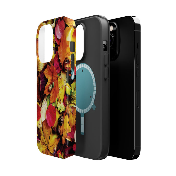Aesthetic Tough Magsafe Fall Leaves Foliage Phone Case - For iPhone 17 Pro Max iPhone 16 Pro iPhone 15 Iphone 14 Plus 13 Pro 12 11 10 - Studio40ParkLane