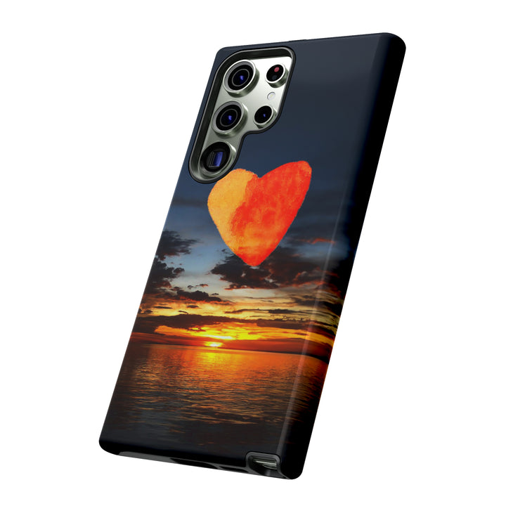 Cute Samsung Phone Case | Aesthetic Samsung Phone Case | Galaxy S23, S22, S21, S20 | Luxury case, Cute Rising Heart Sunset Phone Case - Studio40ParkLane